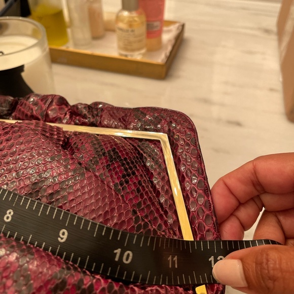 Judith Leiber Authentic ReptileSkinBurgundyPurple - Picture 9 of 11